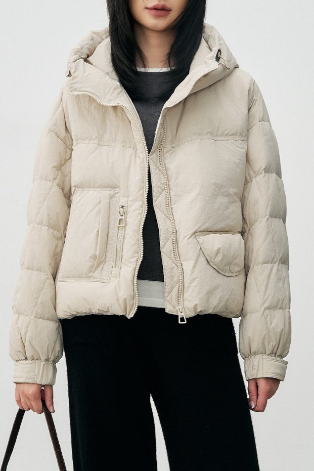 Cropped Relaxed Fit Puffer Jacket image 2