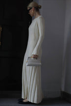 Solid A Line Maxi Sweater Dress image 2