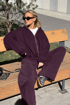 Vintage Hooded Sweatshirt and Jogger Two Piece Set image 2