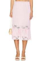 Lace Trim Ruffled Patchwork Casual Skirt image 4