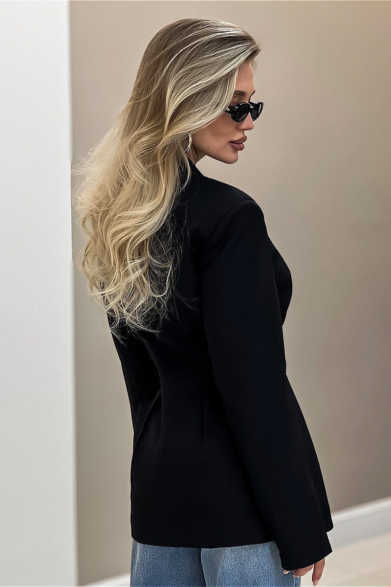 V Neck Waist Cinched Blazer image 6