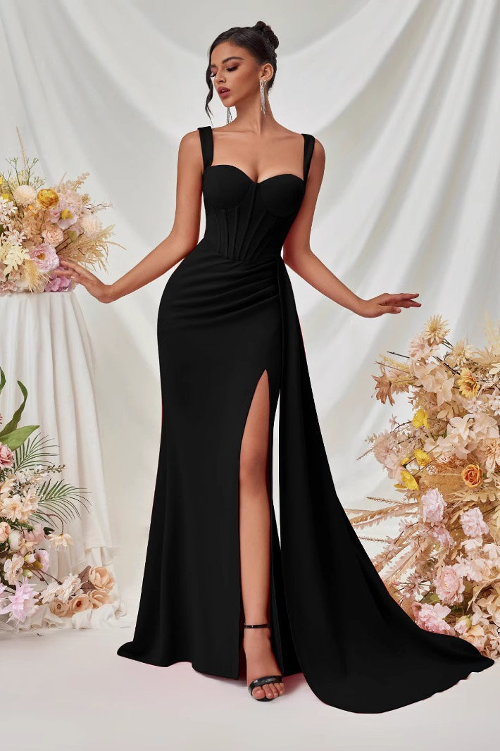Sexy Bodycon Slit Maxi Party Dress image 1