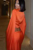 Sexy Tie Long Sleeve V Neck Skirt Set image 5