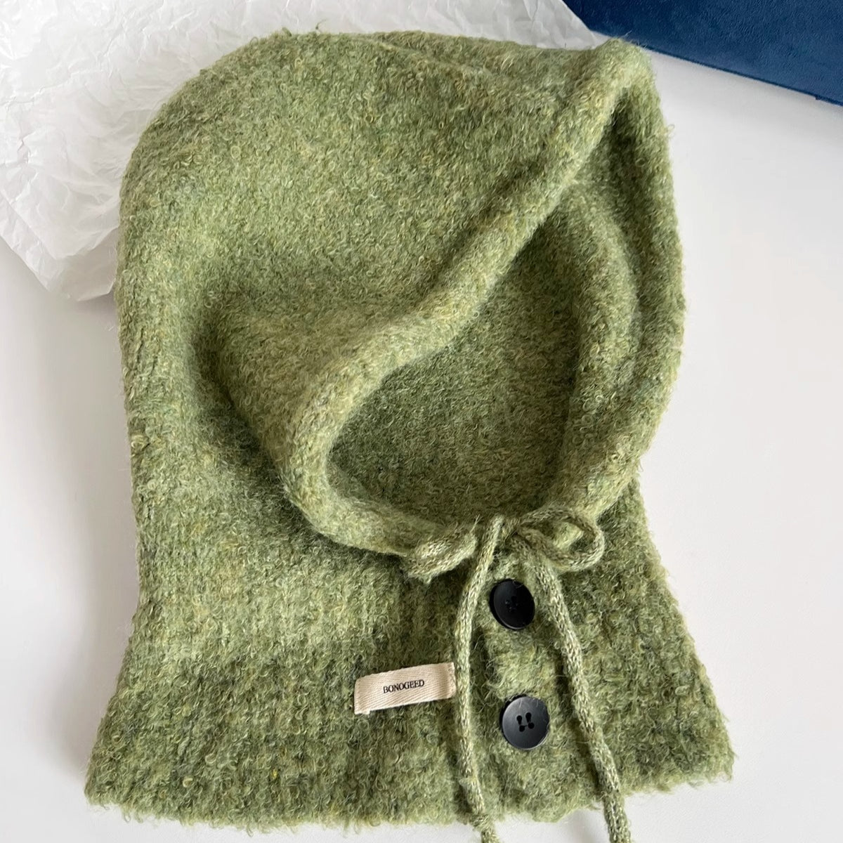 Vintage Balaclava Knit Neck Warmer Hat image 9