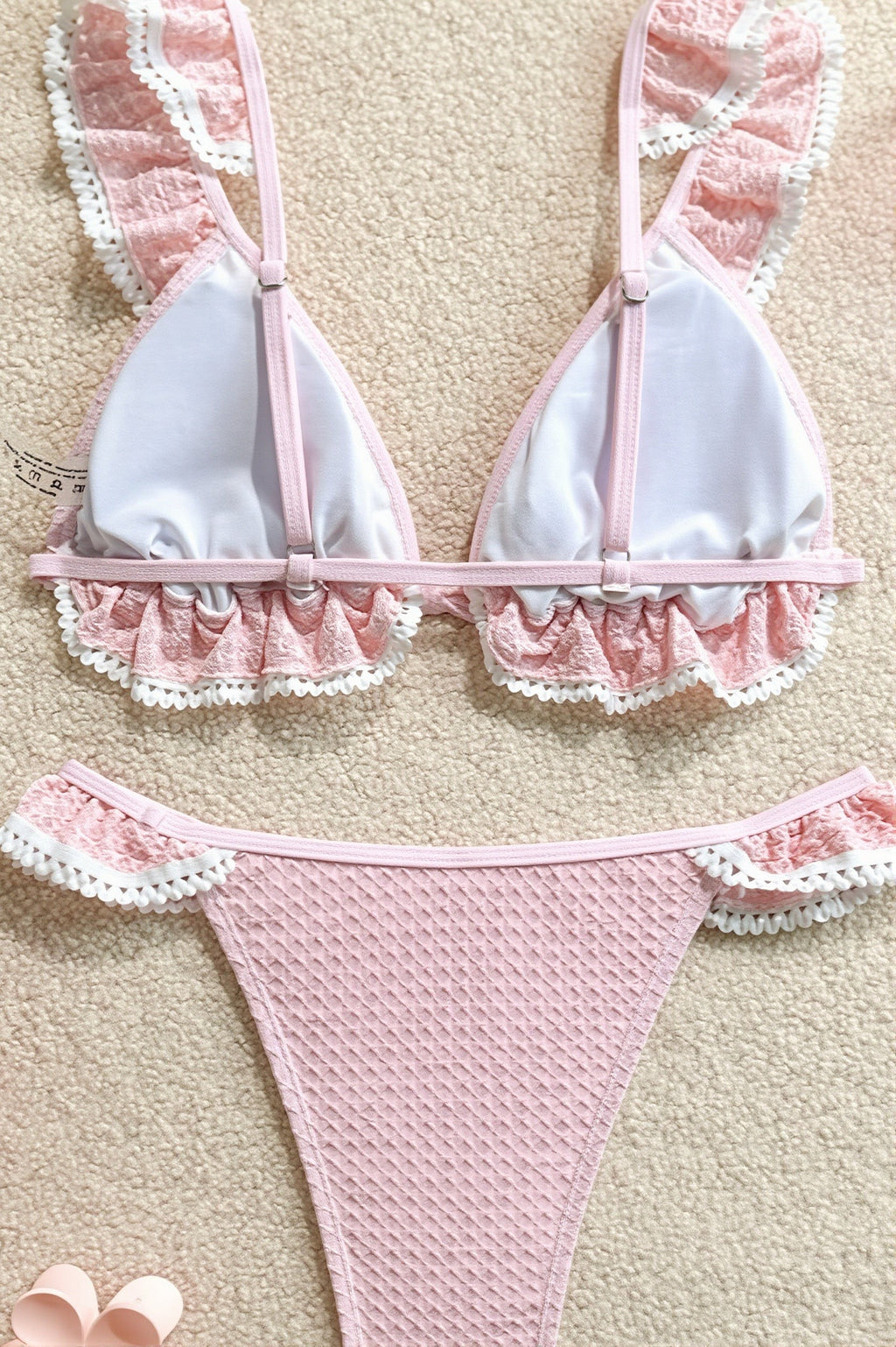 Lace Ruffle Sweet Bikini Set image 4