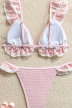 Lace Ruffle Sweet Bikini Set image 4