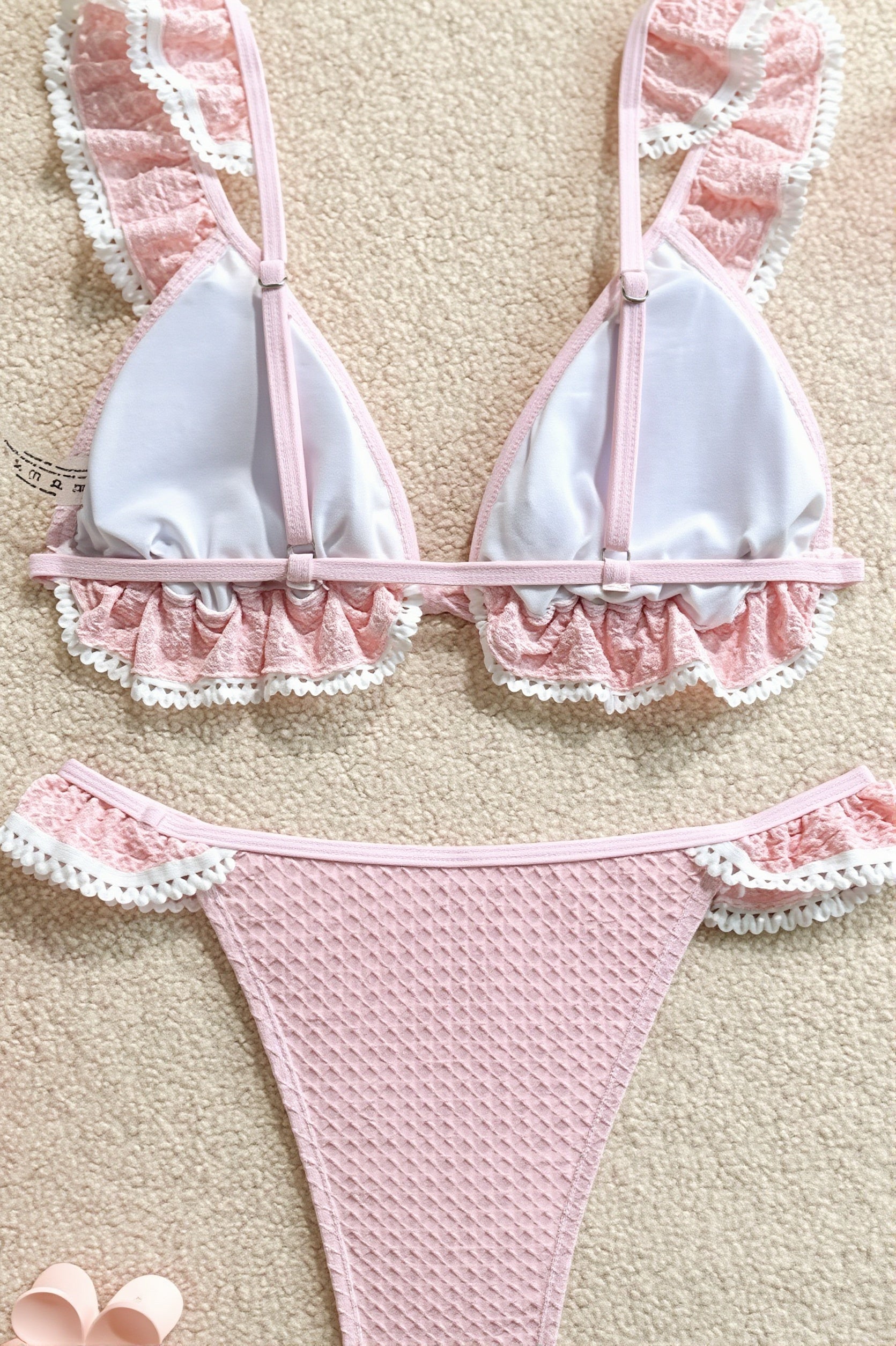 Lace Ruffle Sweet Bikini Set image 4