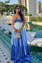 Ombre Cami Cutout Bodycon Maxi Dress image 3