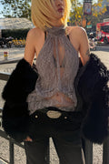 Elegant Irregular Sheer Lace alter Top image 1
