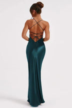 Back Tie Spaghetti Strap Formal Dress image 12