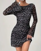 Sexy Leopard Print Backless Party Dress image 4