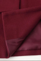 Scarf Collar Single Breasted Wool Coat image 7