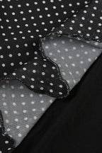 Polka Dot A-Line Mesh Midi Skirt image 5