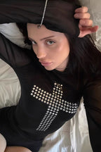 Trendy Print Sexy Slim Crew Neck Blouse image 6