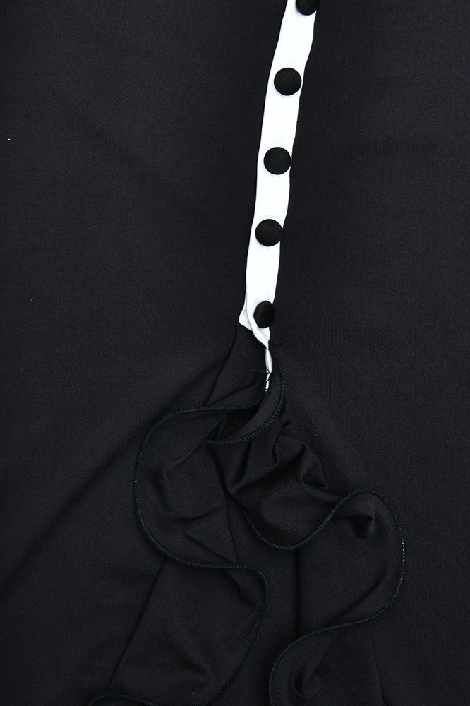 Solid Flare Sleeve Split Maxi Dress image 4