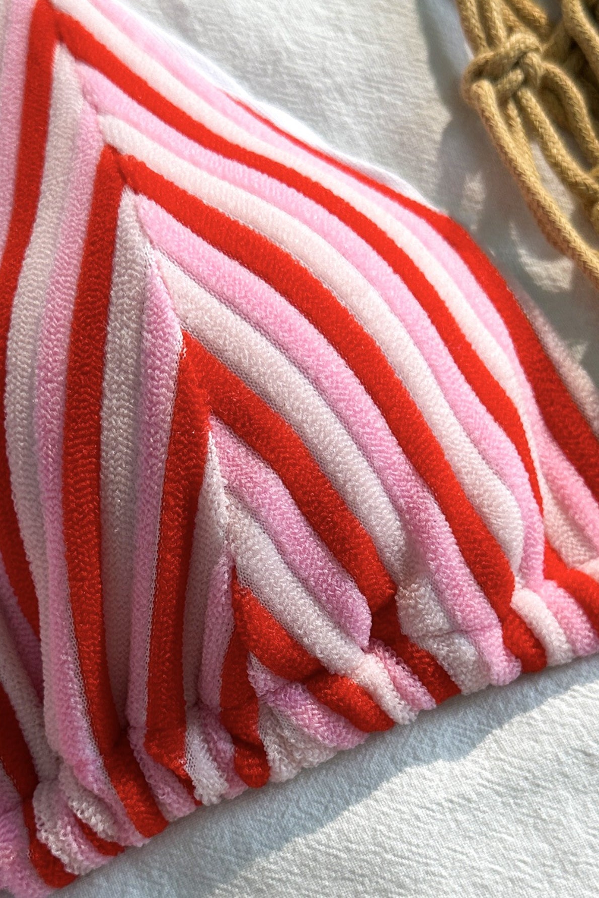 Striped Towel Cloth Fresh Bikini Set image 9