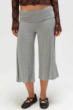 Solid Color High Waist Casual Pants image 2