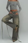 Vintage Patch Pocket Wide Leg Jean image 1