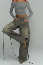 Vintage Patch Pocket Wide Leg Jean image 1