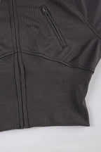 Street Style Fur Trim Sweatshirt Jacket image 5