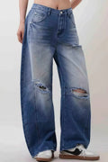 Vintage Distressed Heavy Loose Jeans image 1