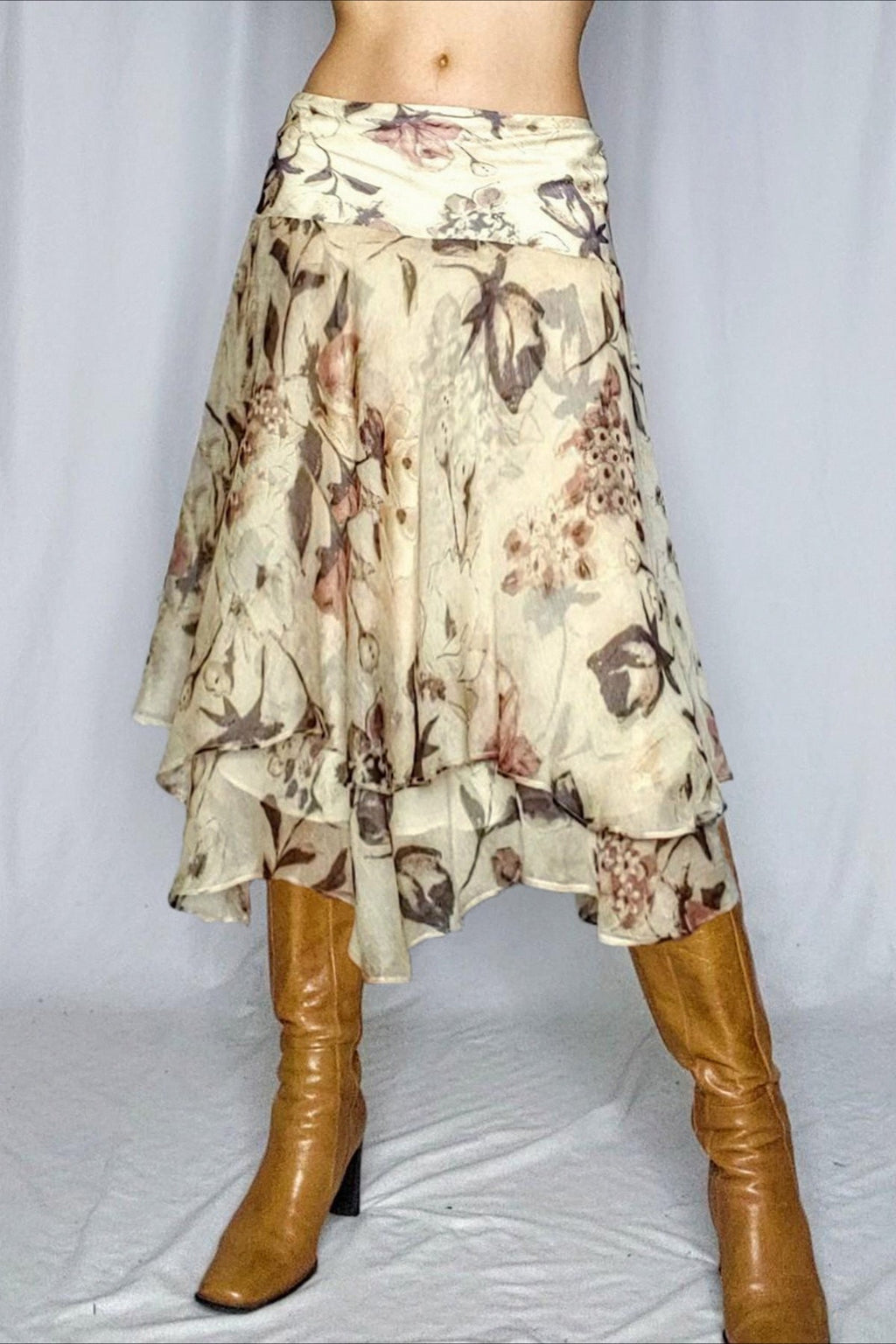 Loose Fit High Waist Mesh Skirt image 1