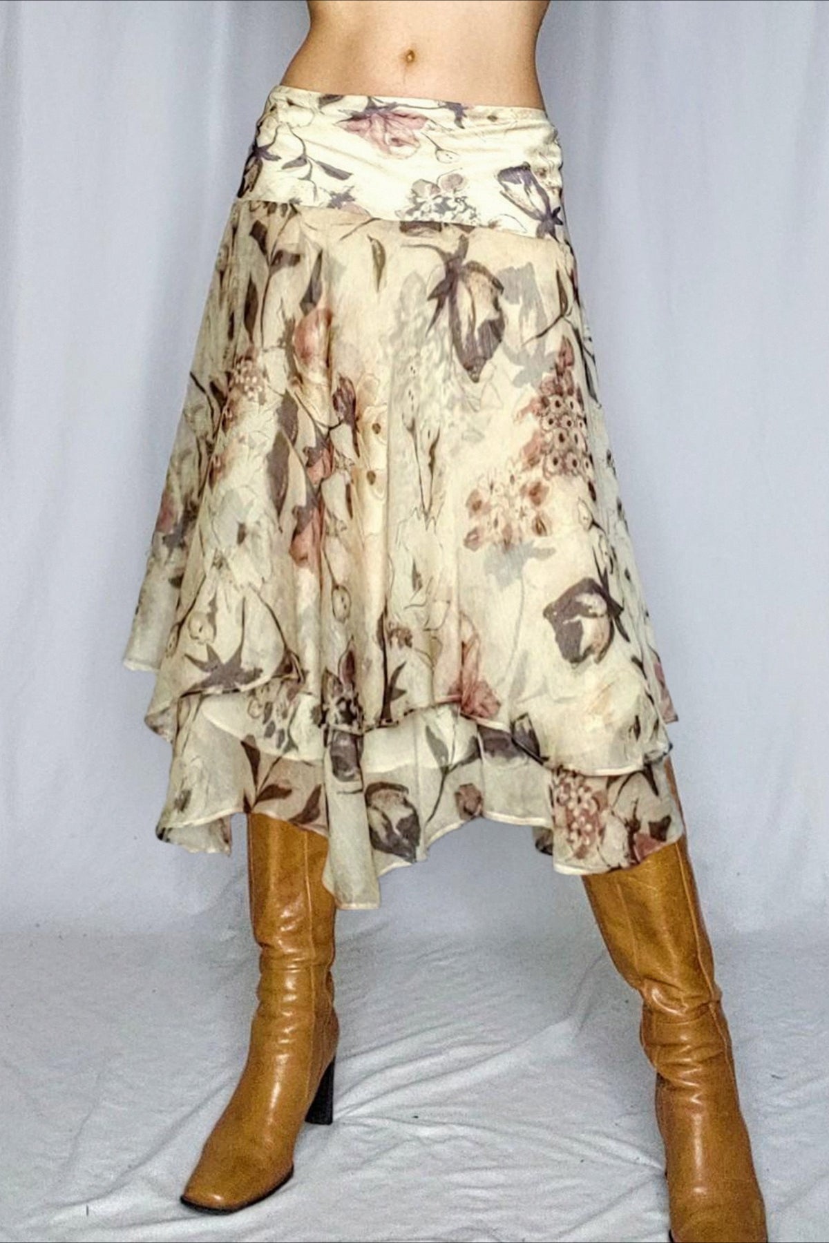 Loose Fit High Waist Mesh Skirt image 1