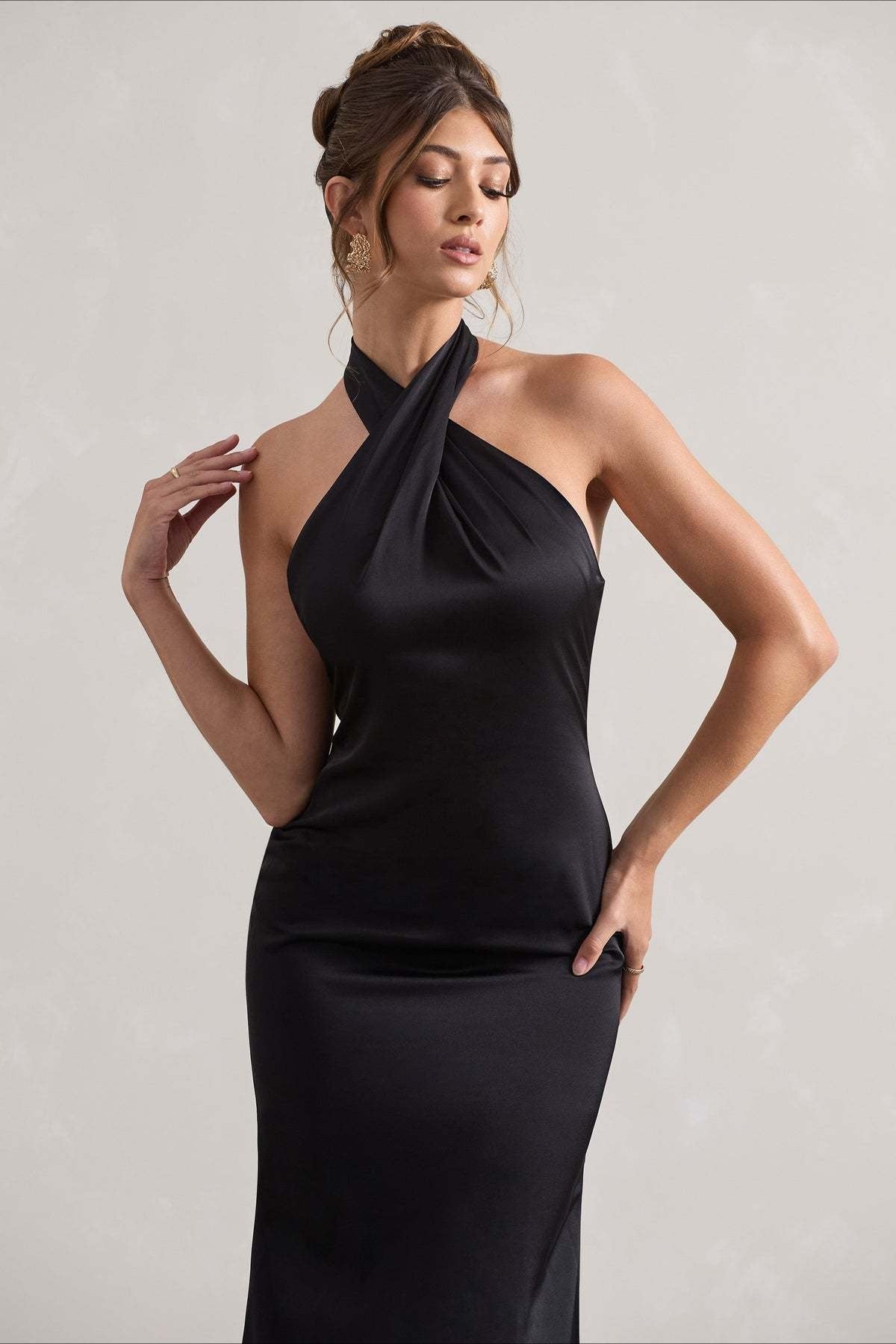 Slim Fit Halter Evening Party Dress image 4