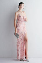 Intricate Beadwork Figure Hugging Gown Formal Dress image 4