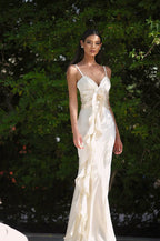 Floral Satin Slip Maxi Dress image 1