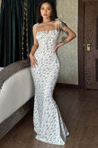 Circle Skirt Slip Floral Dress image 5