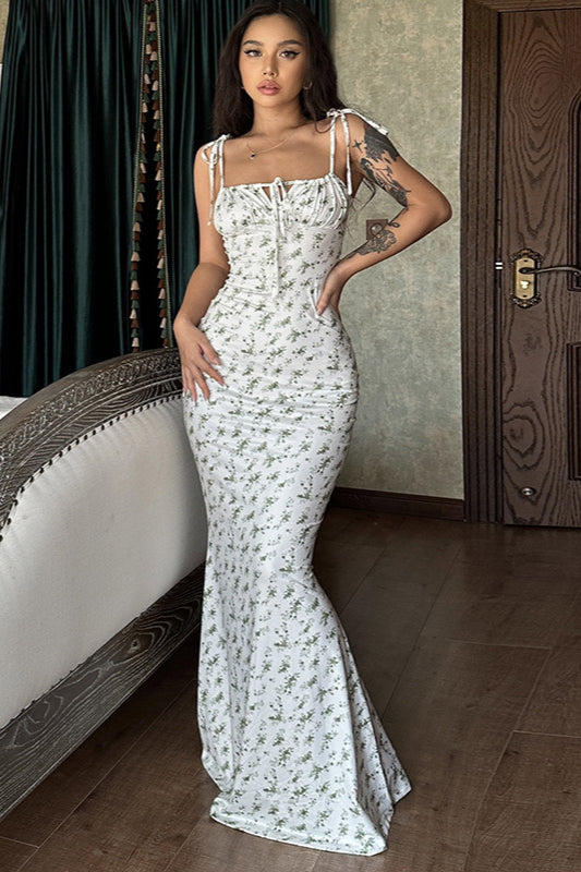 Circle Skirt Slip Floral Dress image 5