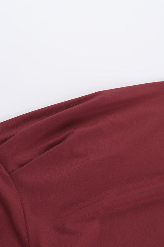 Asymmetrical Ruched Off-Shoulder Bodycon Party Dress image 15