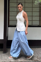 Cotton Lantern Wide Leg Pants image 3