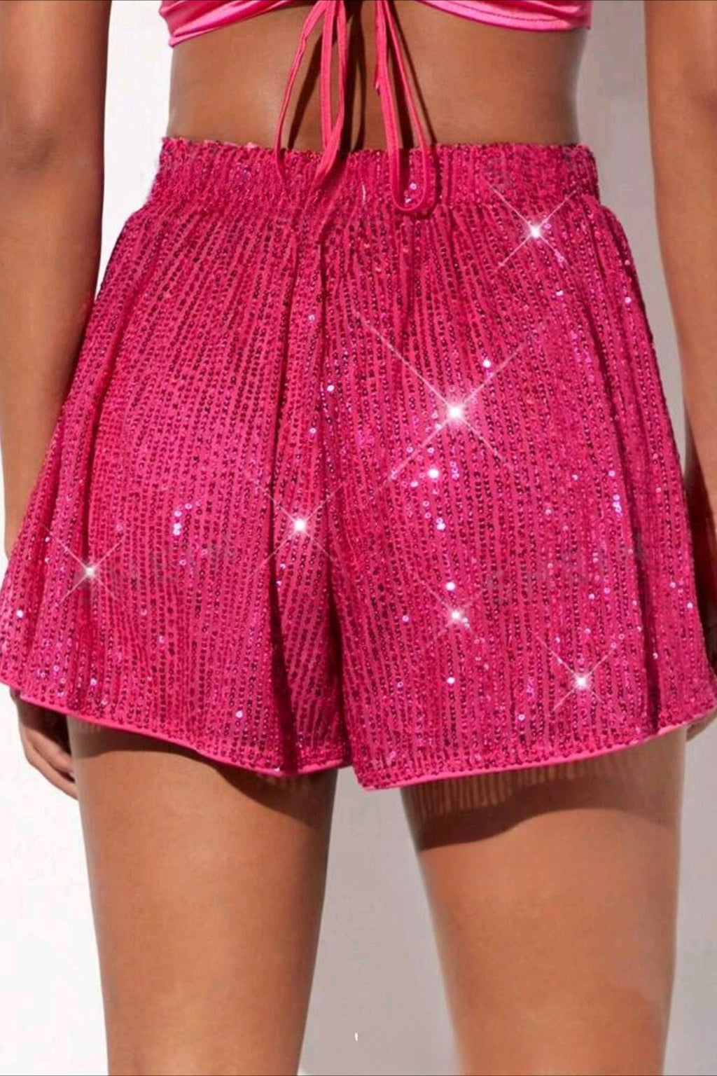 Y2K Sparkly Sequin Black Shorts image 10