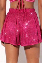 Y2K Sparkly Sequin Black Shorts image 10