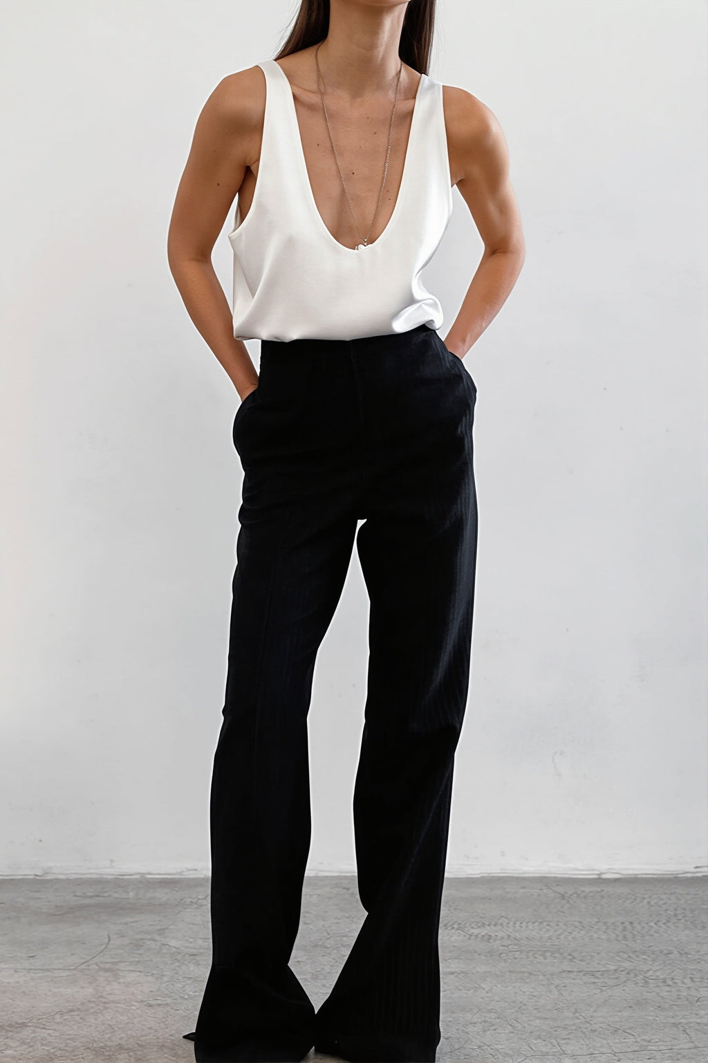 Chic Ice Silk Deep V Layering Cami Top image 3