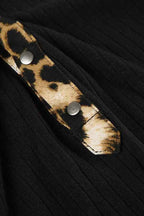 Leopard V Neck Knit Blouse image 3