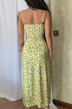 Elegant Floral Split Cami Maxi Dress image 10