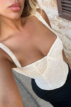 Sexy Lace Boned Corset Tank Top image 6