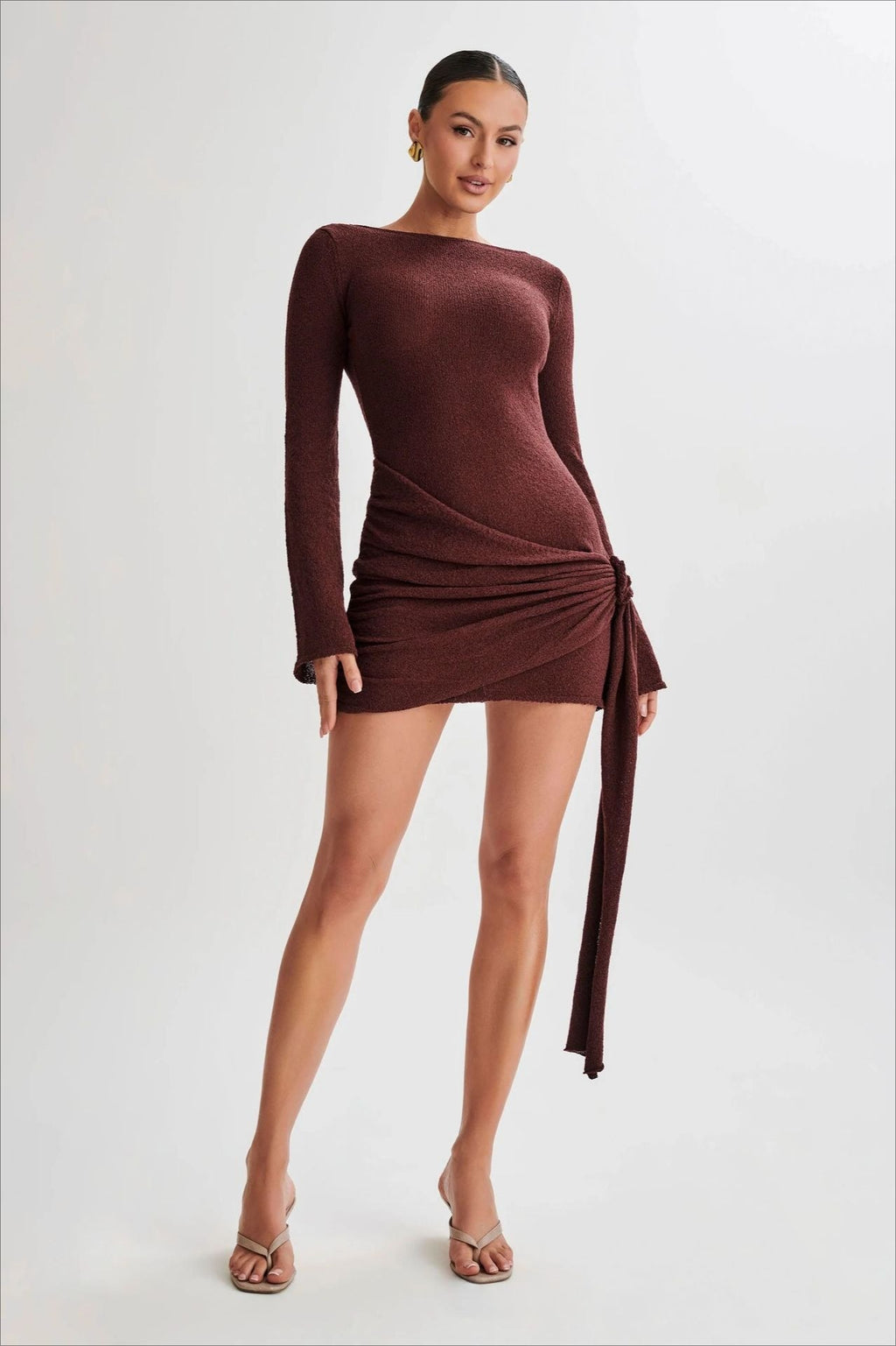 High-End Sexy Knit Mini Dress image 11