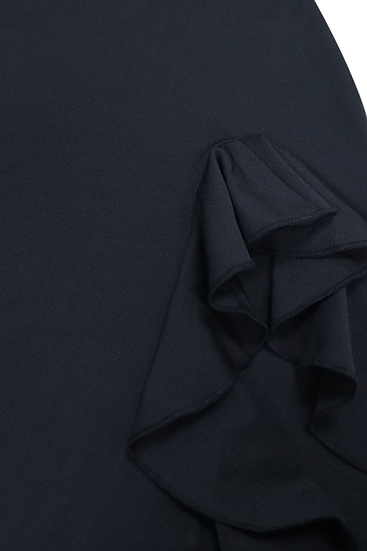 Ruffled Bustier Side Slit Formal Dress image 13