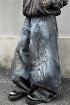 Retro Y2K High Waist Wide Leg Jeans image 1