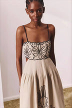 Chic Boho Embroidered Maxi Dress image 2