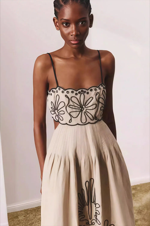 Chic Boho Embroidered Maxi Dress image 2