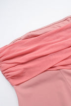 Mesh Asymmetric Formal Dress image 6