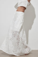 Cutout Allover Embroidered Maxi Skirt image 2