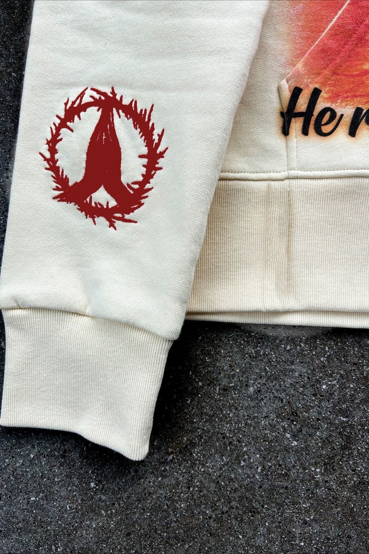 Vintage Print Pullover Hoodie image 3