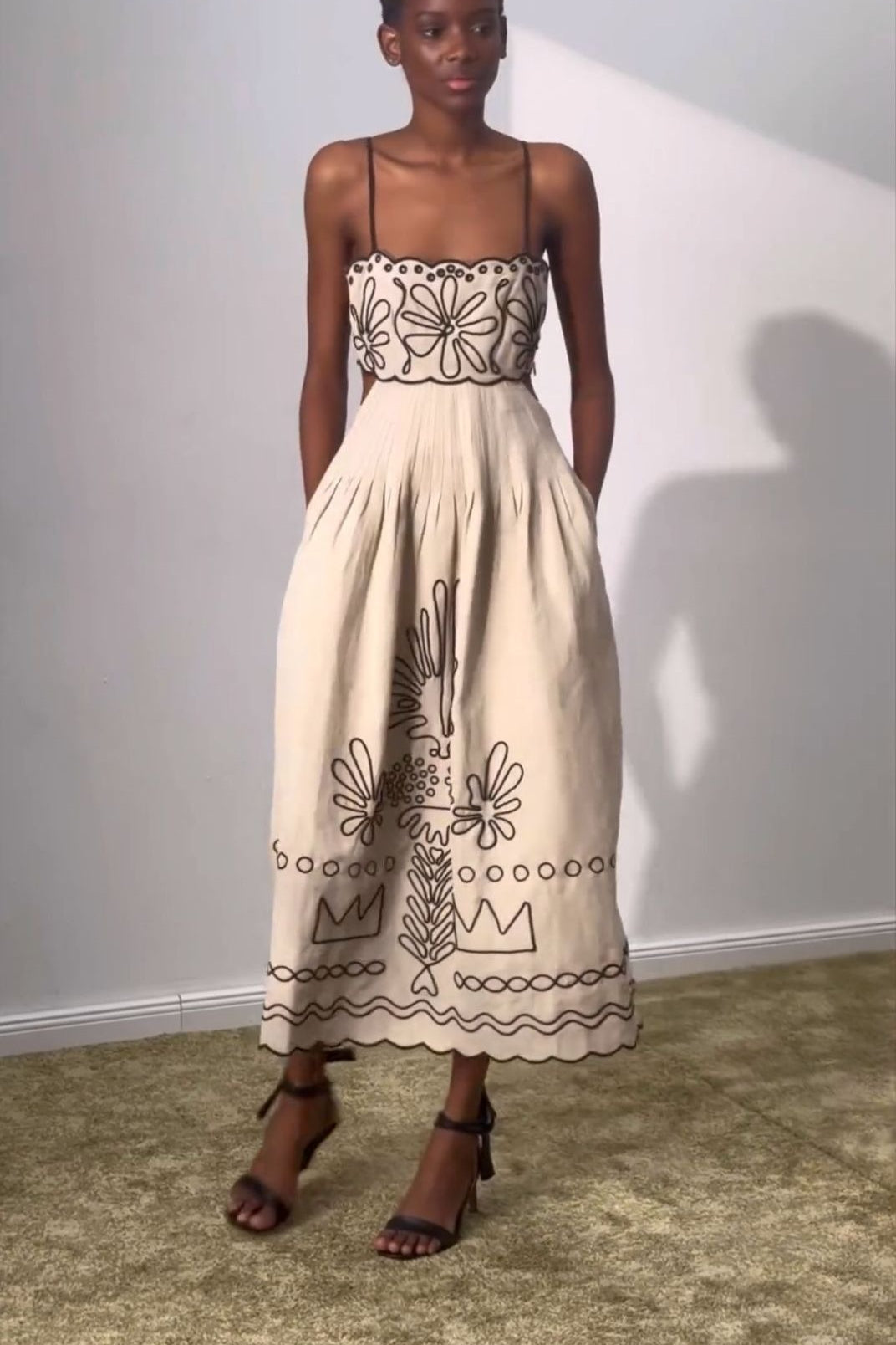Printed Wide Hem Maxi Boho Dress image 3