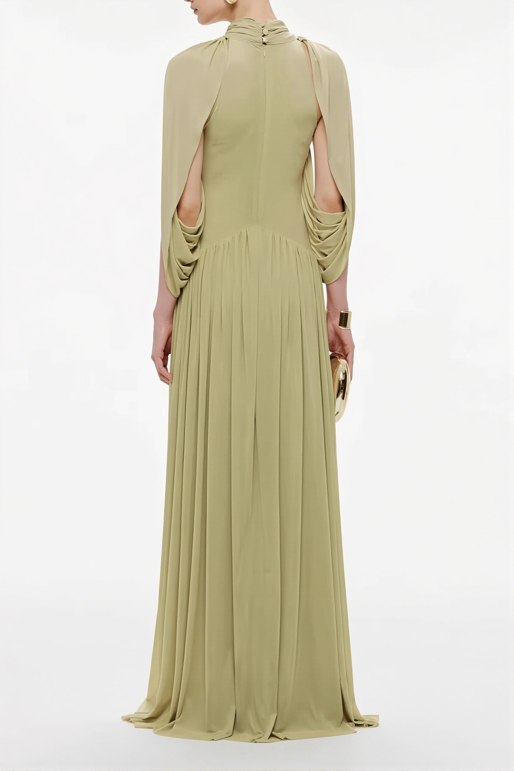 Elegant Cross Ruffle Maxi Dress image 4